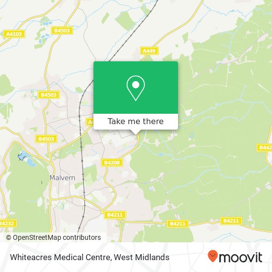 Whiteacres Medical Centre map