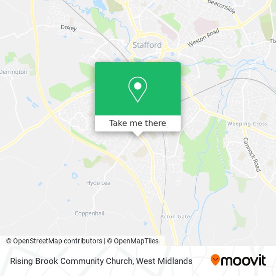 Rising Brook Community Church map