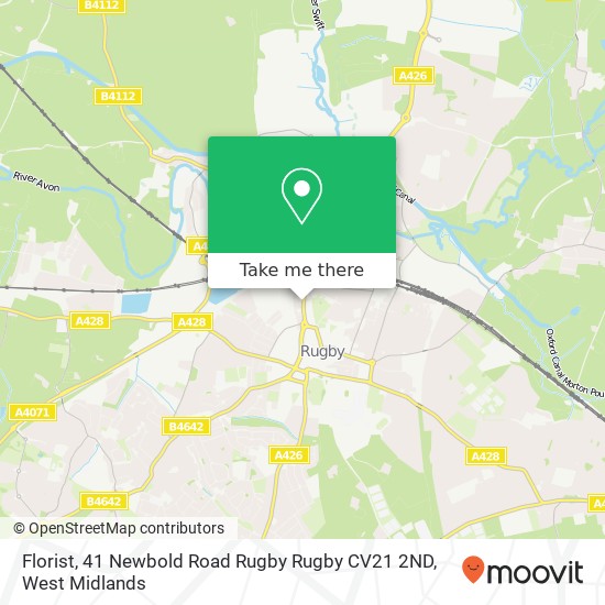 Florist, 41 Newbold Road Rugby Rugby CV21 2ND map