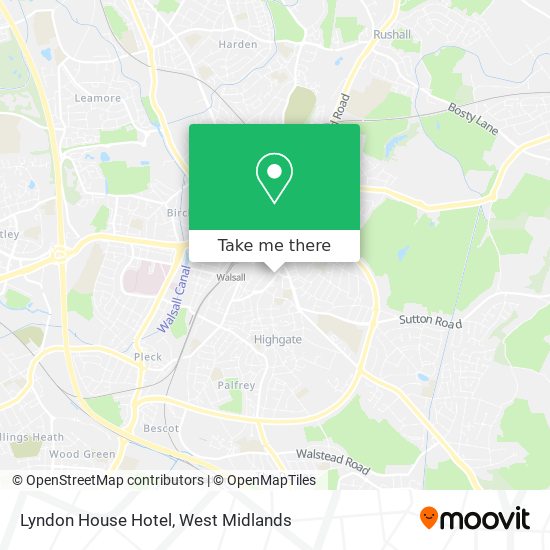 Lyndon House Hotel map