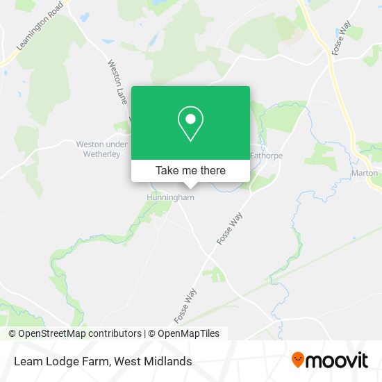 Leam Lodge Farm map