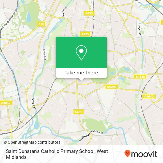 Saint Dunstan's Catholic Primary School map