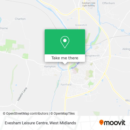 Evesham Leisure Centre map