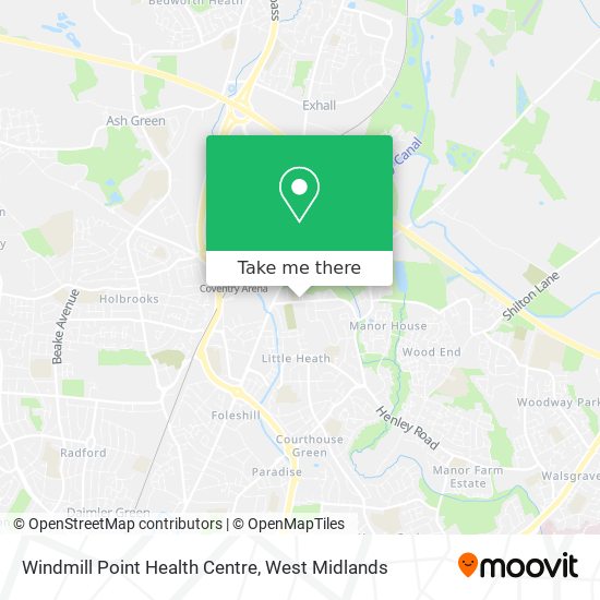 Windmill Point Health Centre map