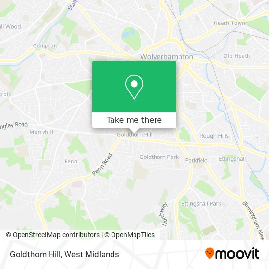 Goldthorn Hill map