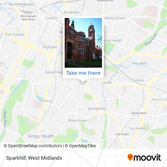 Sparkhill map