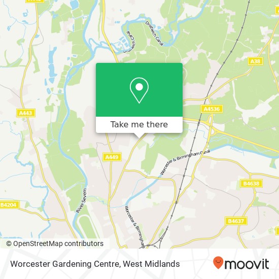 Worcester Gardening Centre map