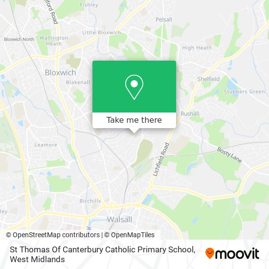 St Thomas Of Canterbury Catholic Primary School map
