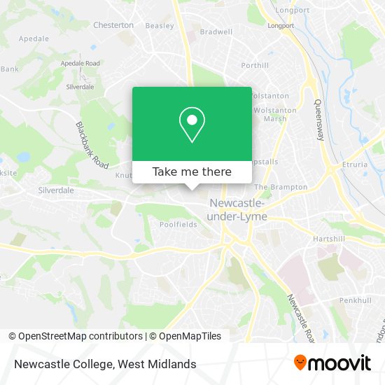 Newcastle College map