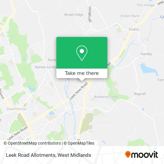Leek Road Allotments map