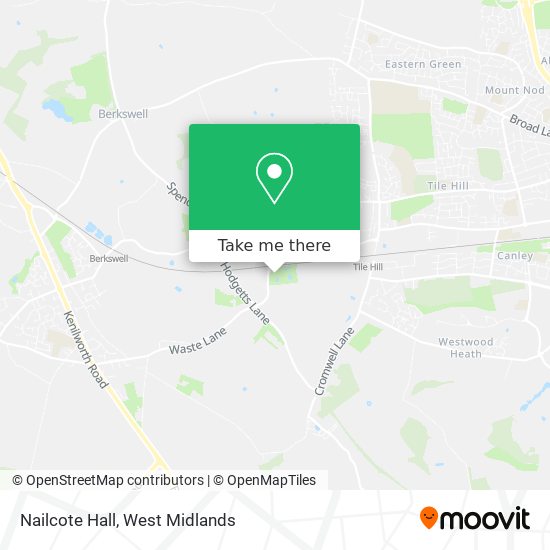 Nailcote Hall map