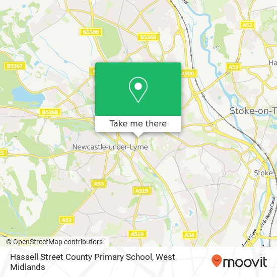 Hassell Street County Primary School map