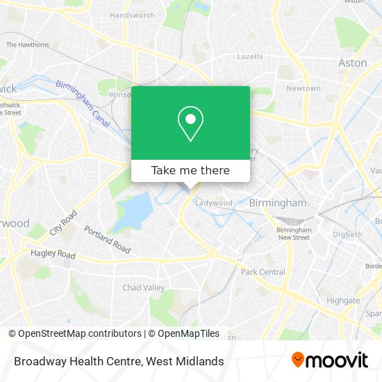 Broadway Health Centre map