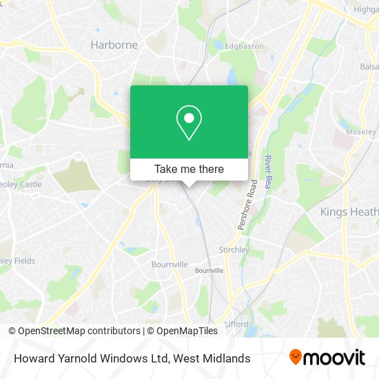 Howard Yarnold Windows Ltd map