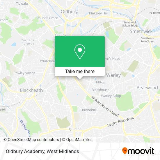 Oldbury Academy map