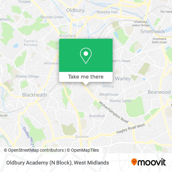 Oldbury Academy (N Block) map