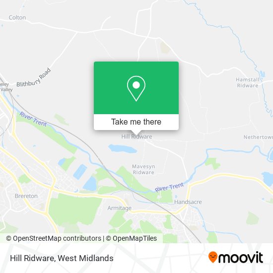 Hill Ridware map