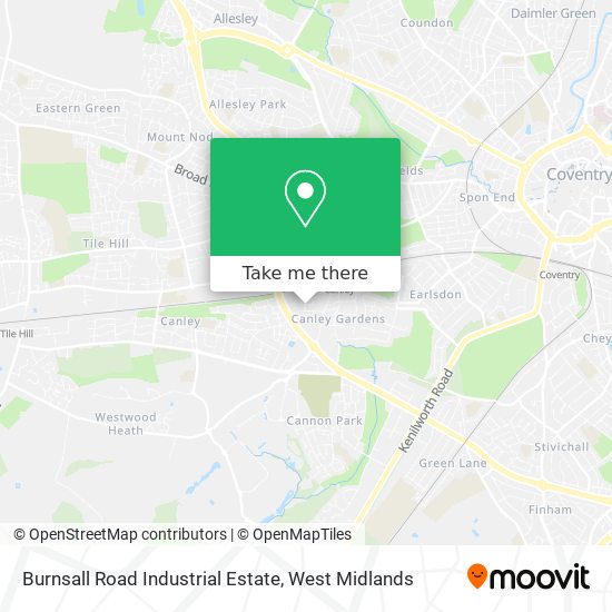 Burnsall Road Industrial Estate map
