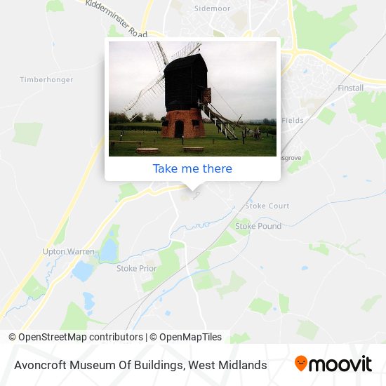 Avoncroft Museum Of Buildings map