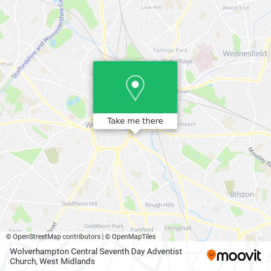 Wolverhampton Central Seventh Day Adventist Church map