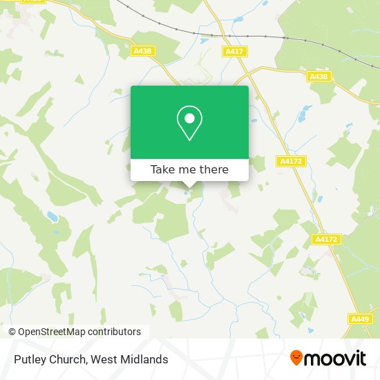 Putley Church map
