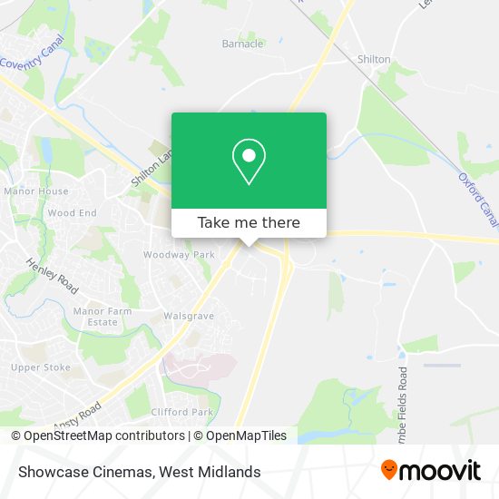 Showcase Cinemas map