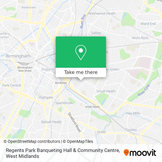 Regents Park Banqueting Hall & Community Centre map