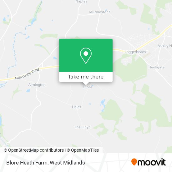 Blore Heath Farm map
