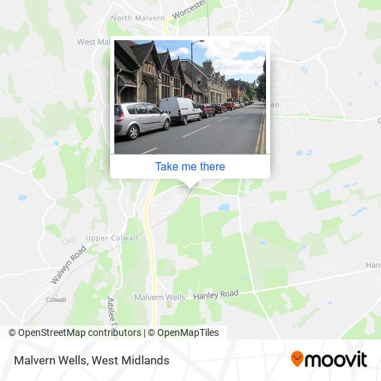 Malvern Wells map