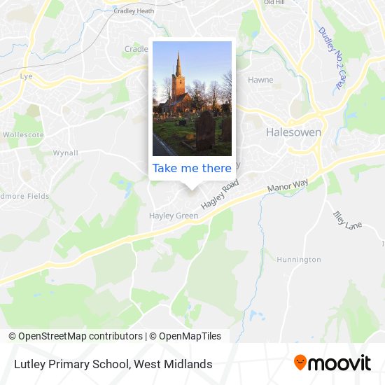 Lutley Primary School map