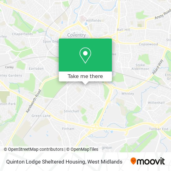 Quinton Lodge Sheltered Housing map