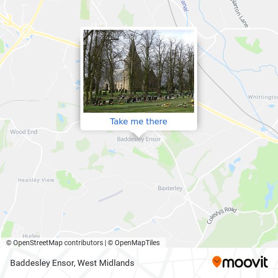 Baddesley Ensor map