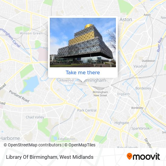 Library Of Birmingham map