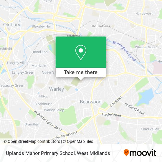 Uplands Manor Primary School map