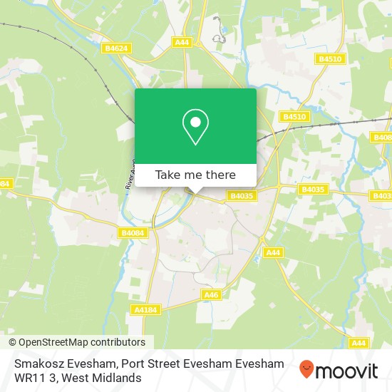Smakosz Evesham, Port Street Evesham Evesham WR11 3 map