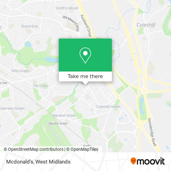 Mcdonald's map