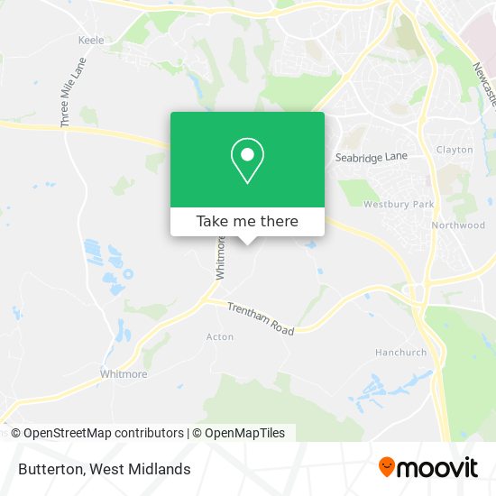 Butterton map
