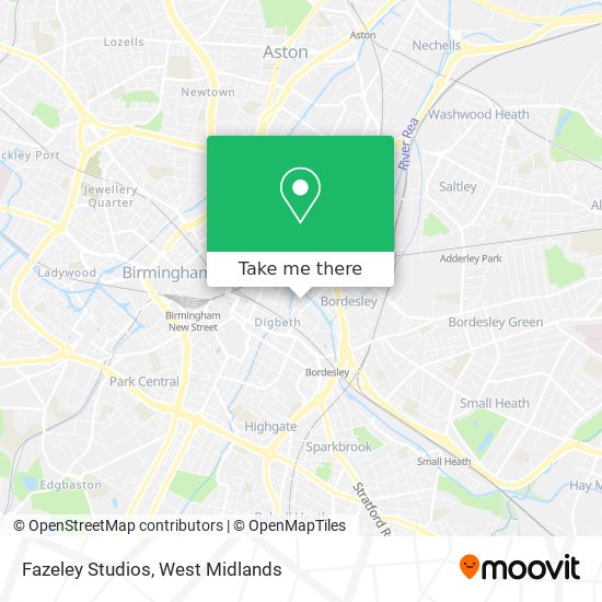 Fazeley Studios map