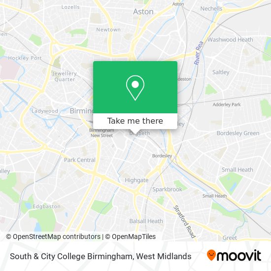 South & City College Birmingham map