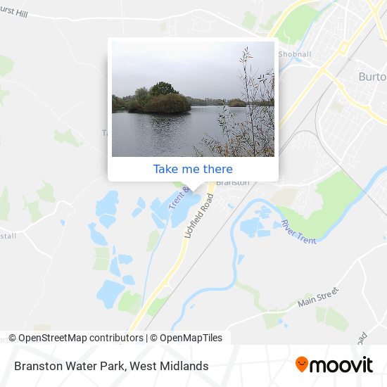 Branston Water Park map