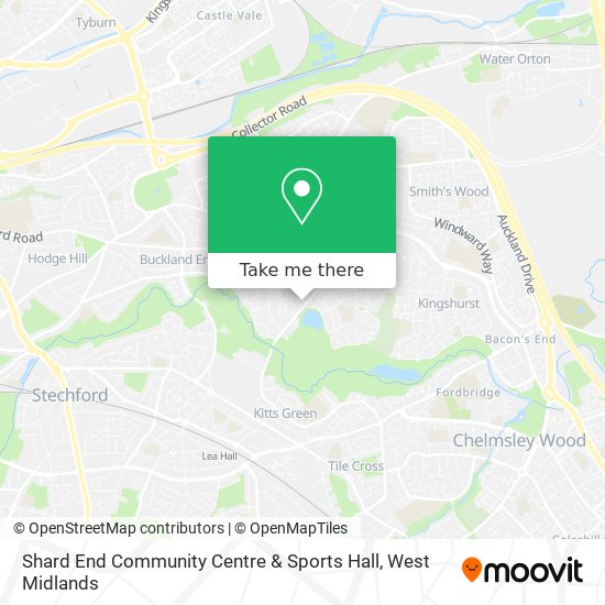Shard End Community Centre & Sports Hall map