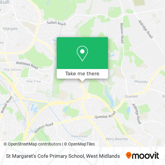 St Margaret's Cofe Primary School map