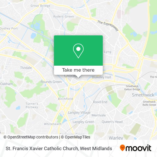 St. Francis Xavier Catholic Church map