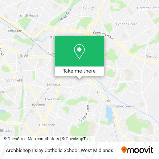 Archbishop Ilsley Catholic School map