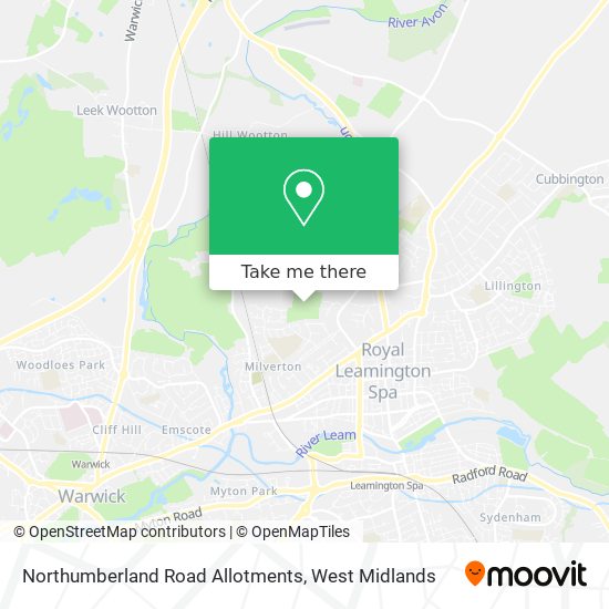 Northumberland Road Allotments map