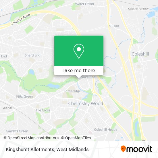 Kingshurst Allotments map