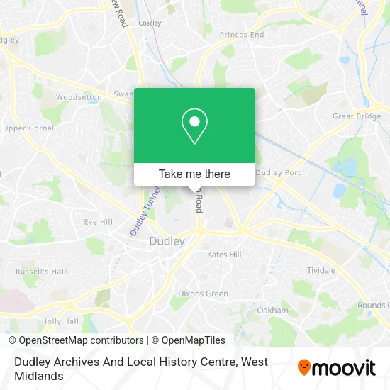 Dudley Archives And Local History Centre map