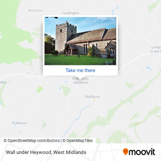 Wall under Heywood map
