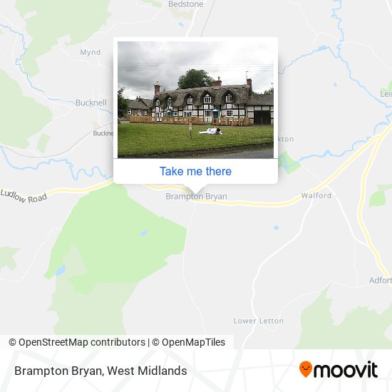 Brampton Bryan map