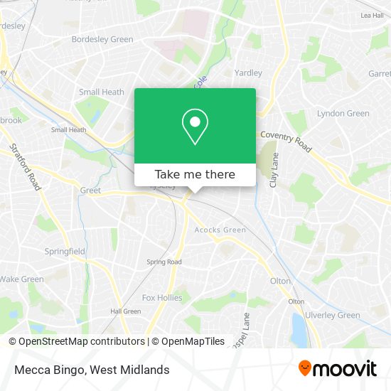 Mecca Bingo map
